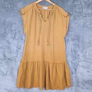 Anthropologie Dress Small Lydia Ombre Tunic Boho Tiered Gauze Hippie Lagenlook